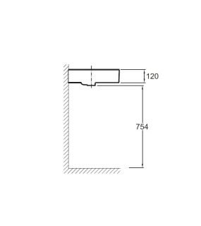 Раковина Jacob Delafon Vivienne EXBK112-00 120 см
